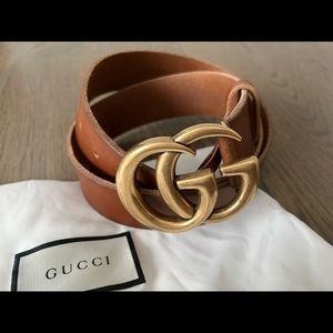 Gucci Marmont wide leather belt